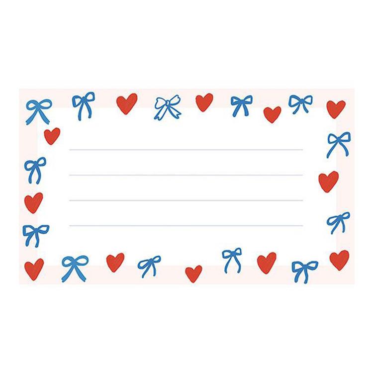Mini Message Paper Pad | Chic Ribbon — detail