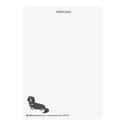 Soft-Touch Dog Postcard | Miniature Dachshund — detail