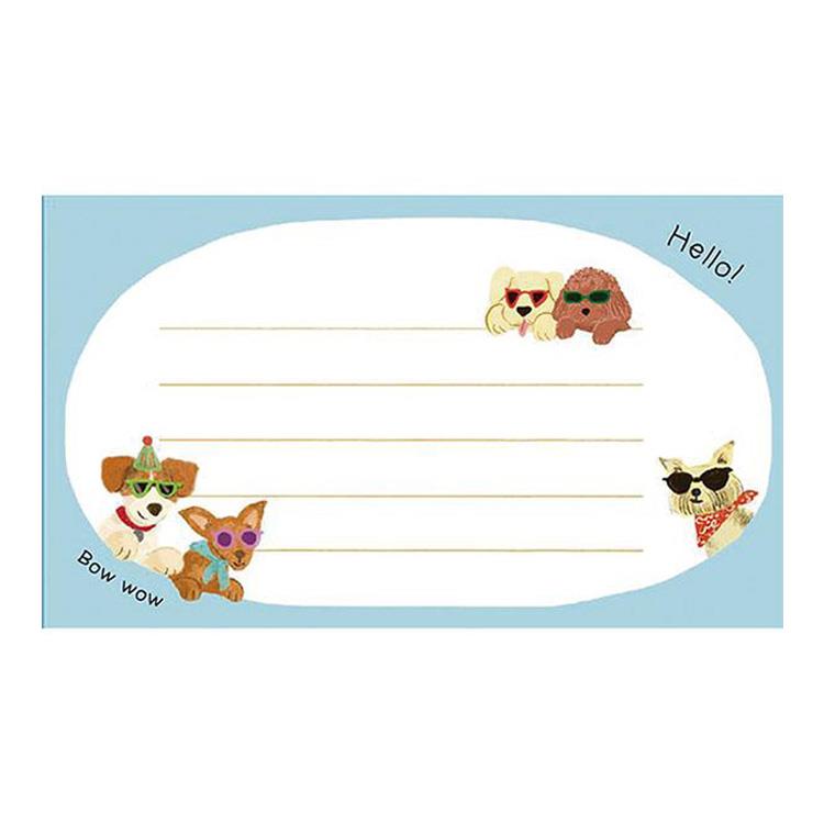 Mini Message Paper Pad | Dog — detail