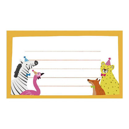 Mini Message Paper Pad | Animal Party — detail