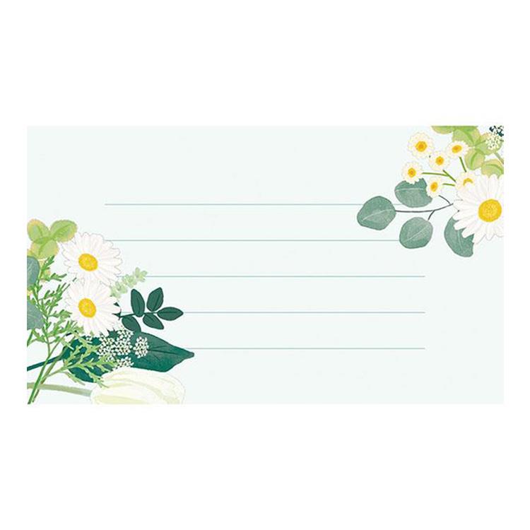 Mini Message Paper Pad | Botanical — detail