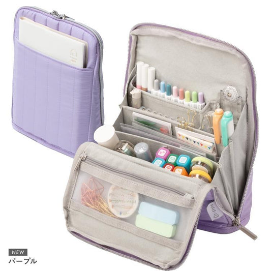 Standing Planner & Pen Pouch M | Purple