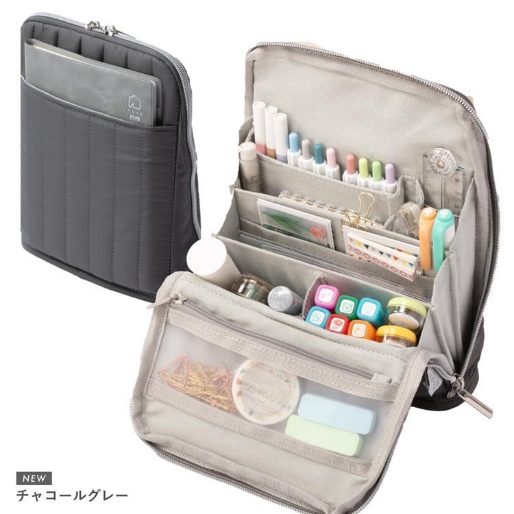 Standing Planner & Pen Pouch M | Charcoal Gray