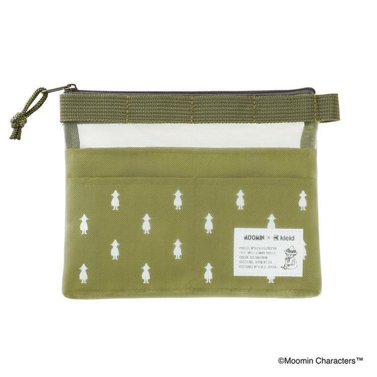Moomin Mesh Carry Pouch Mini | Olive / Snufkin